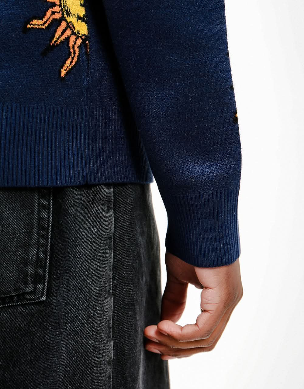 Butter Goods Sun Knitted Sweater - Navy