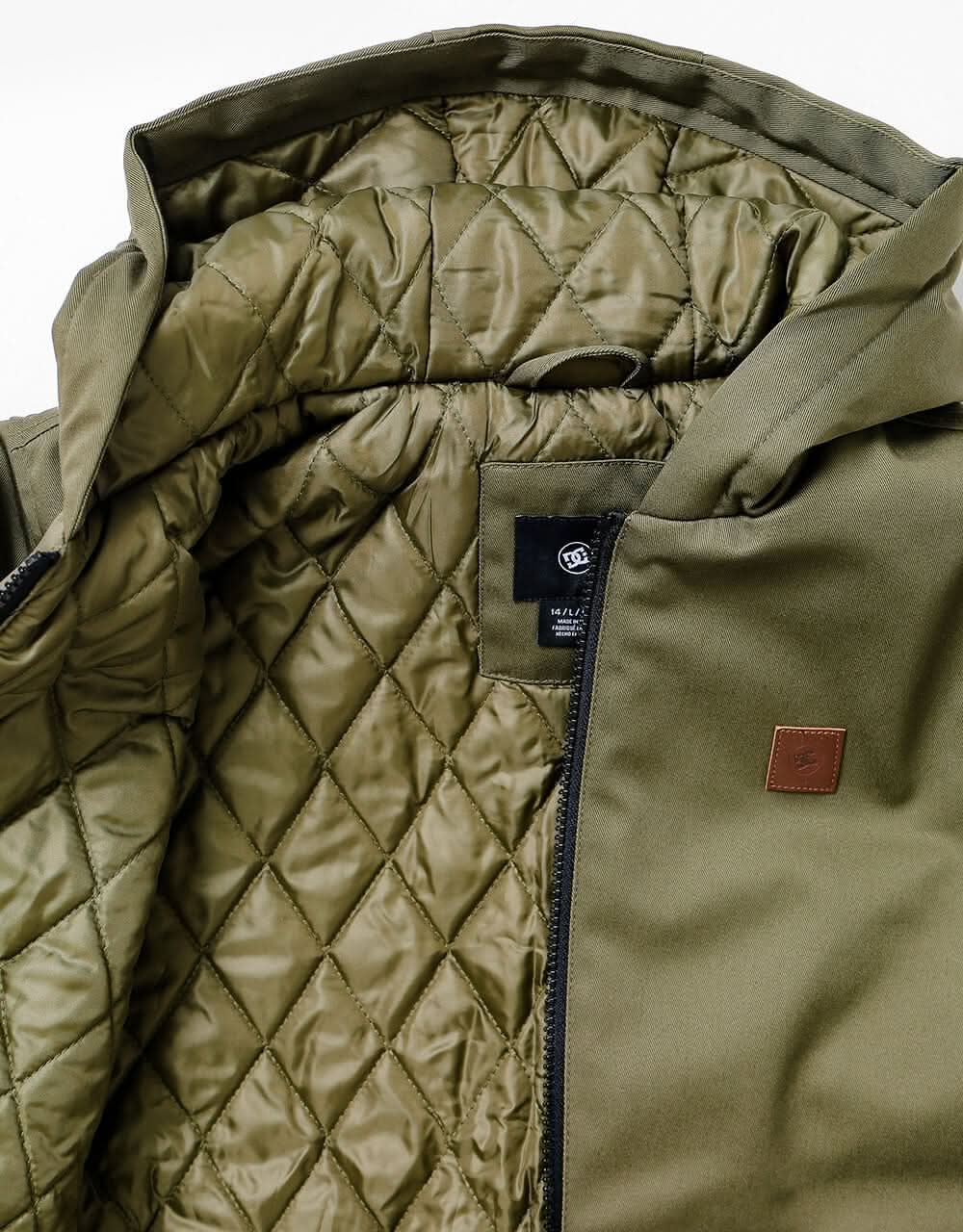 DC Earl Padded Kids Jacket - Fatigue Green