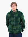 Stüssy Flor Sherpa Mock Neck Fleece - Green