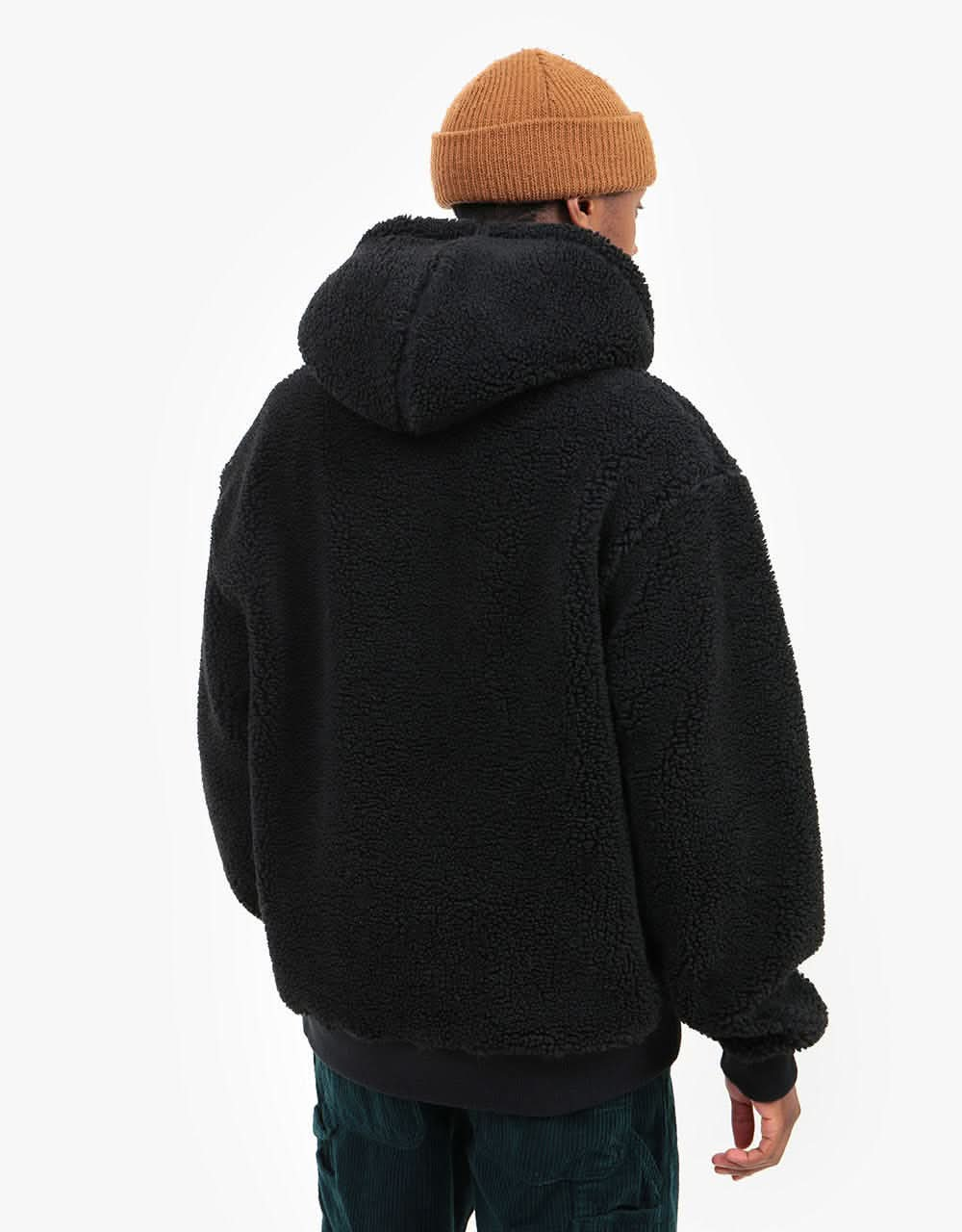 Stüssy Sherpa Zip Hoodie - Black