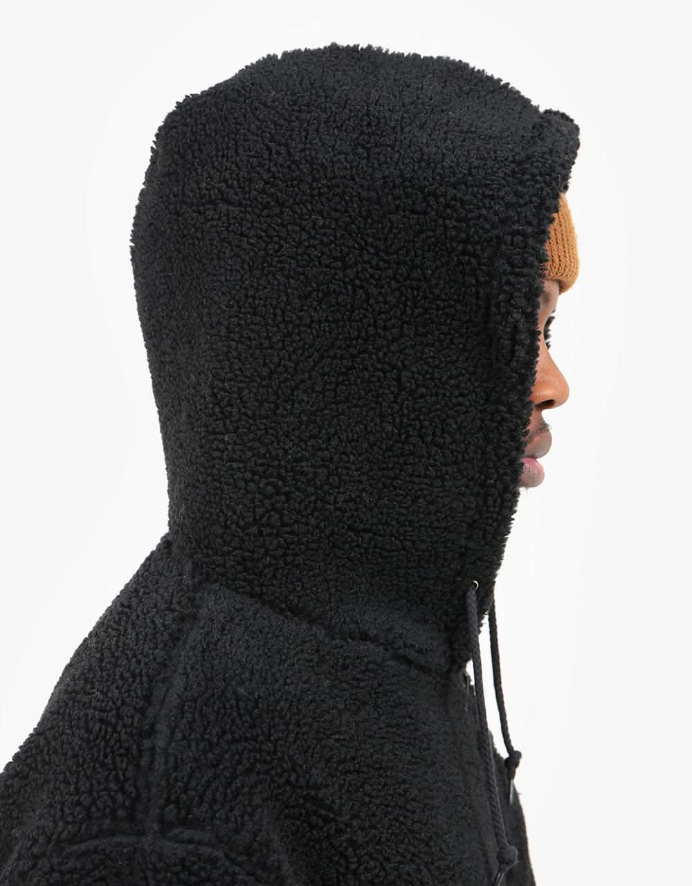 Stüssy Sherpa Zip Hoodie - Black