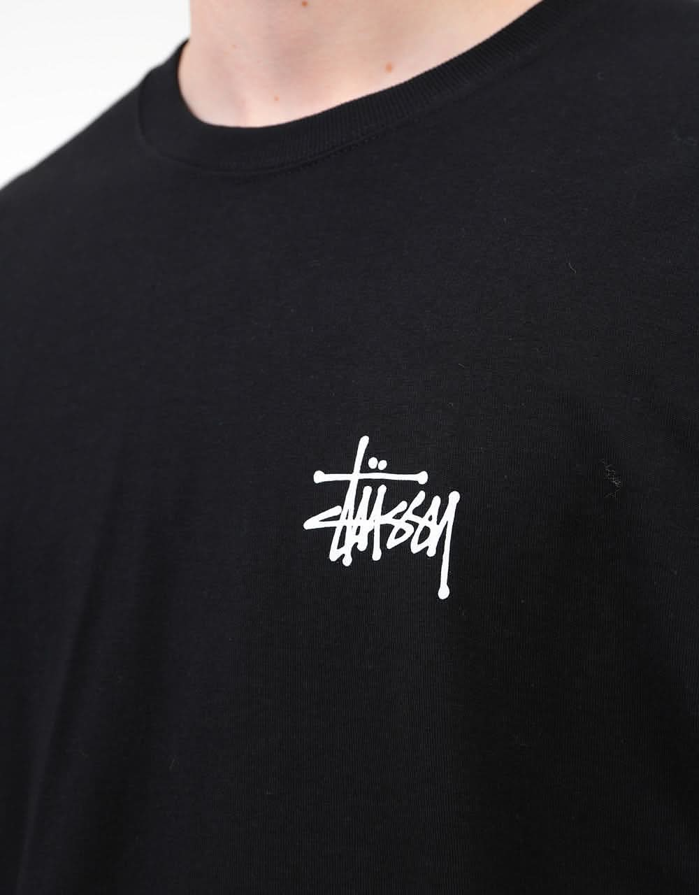 Stüssy Basic Stüssy L/S T-Shirt - Black