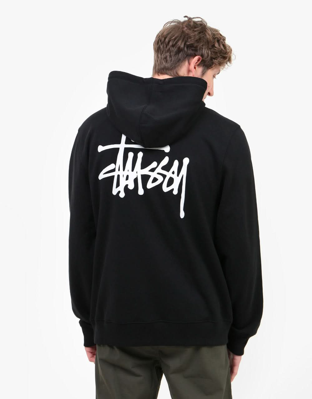 Stüssy Basic Stüssy Pullover Hoodie - Black