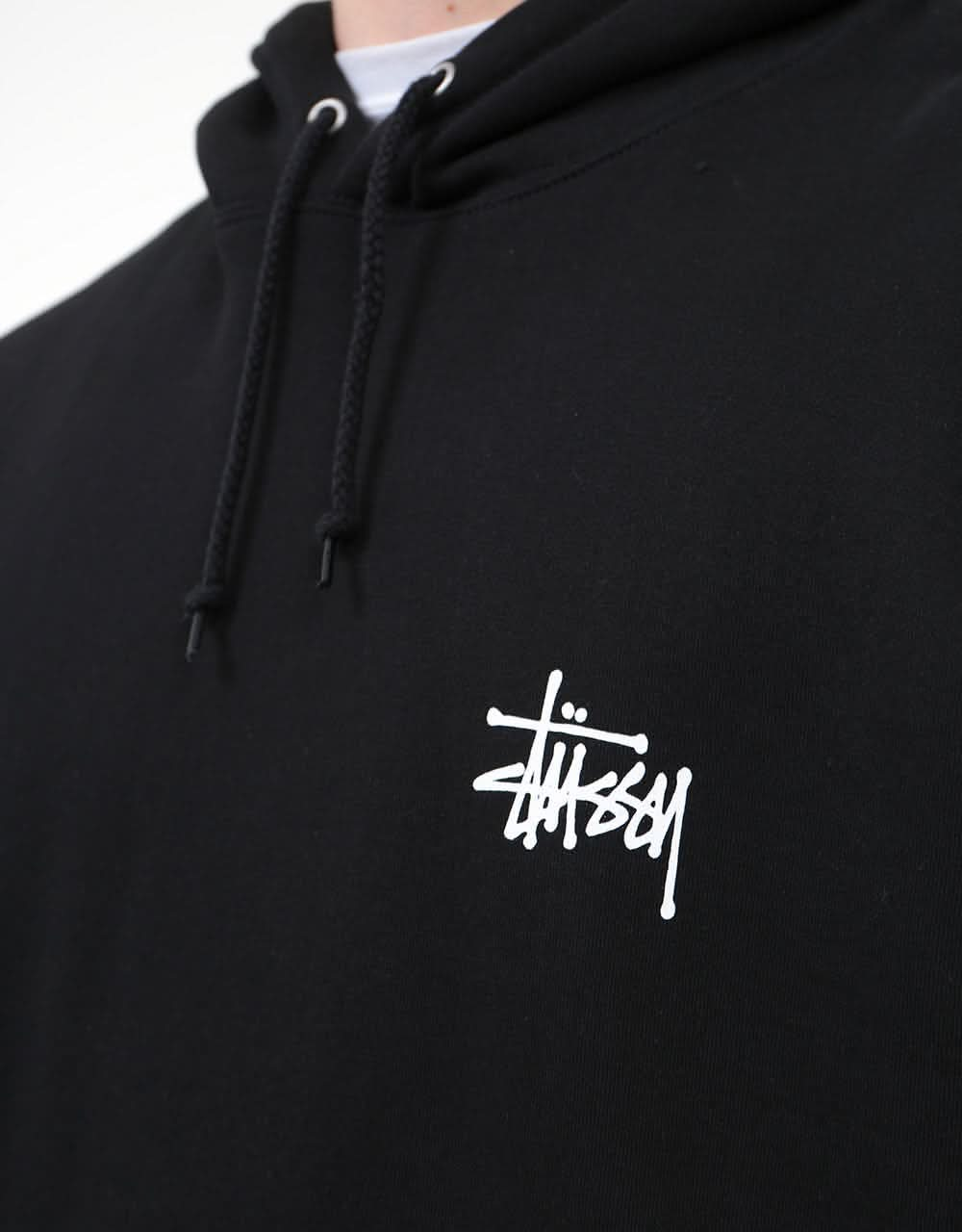 Stüssy Basic Stüssy Pullover Hoodie - Black