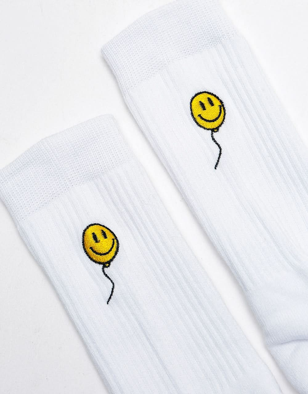 Chaussettes Route One Happy - Blanc