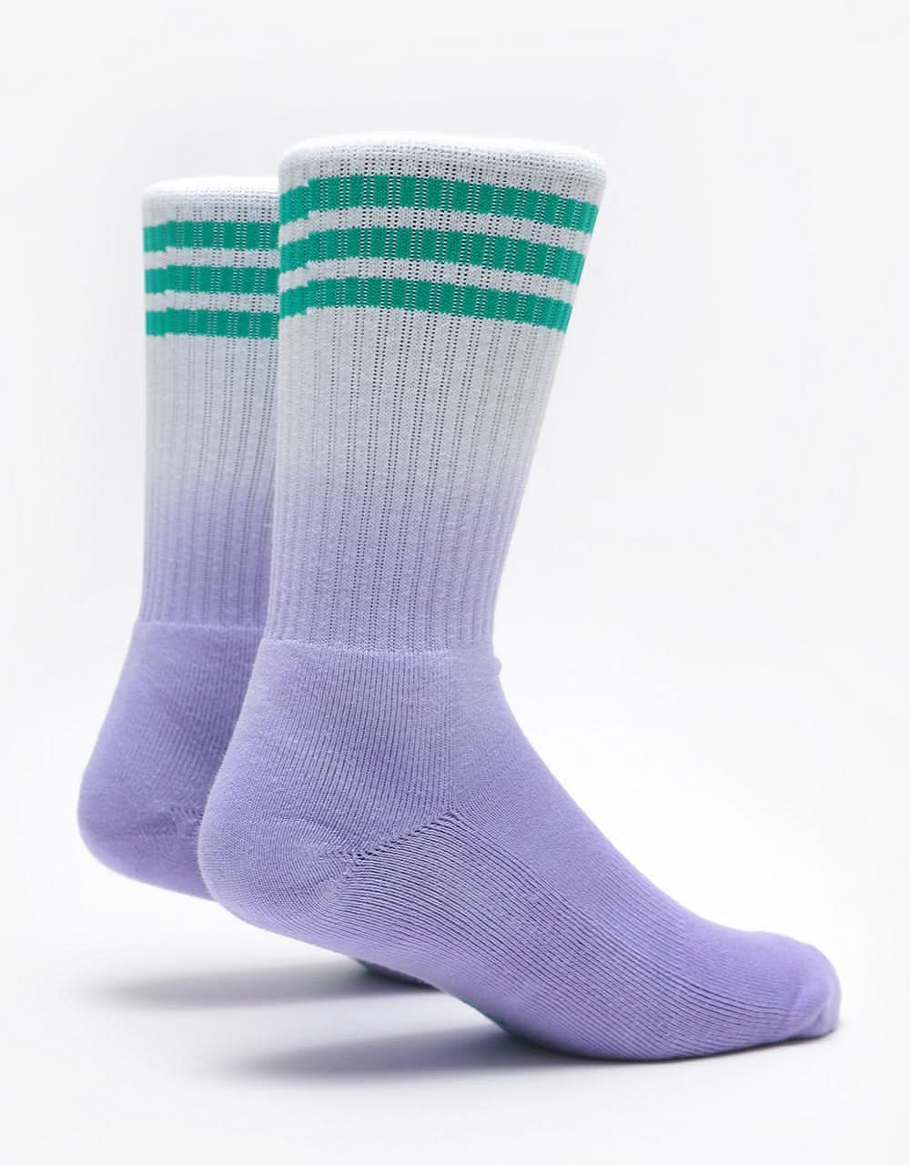 Route One Dipped Socks - Purple/White