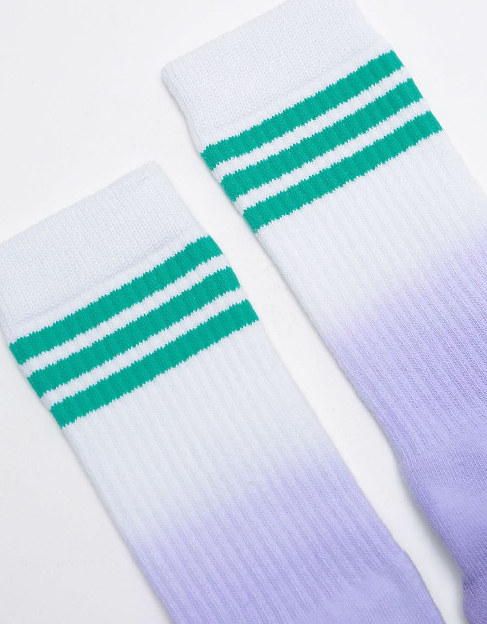 Route One Dipped Socks - Purple/White