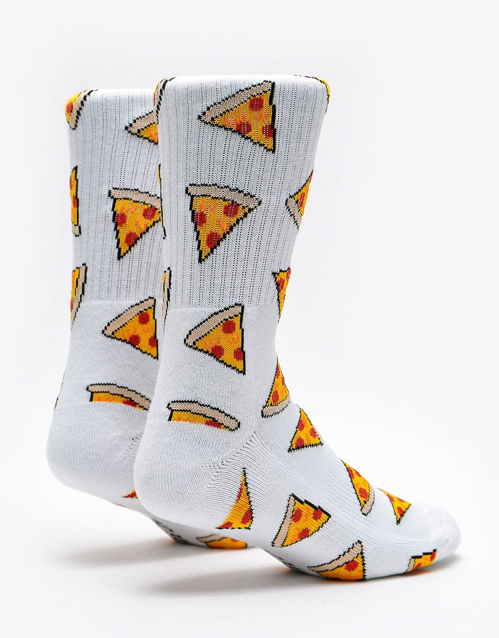 Route One Pizza Socks - White