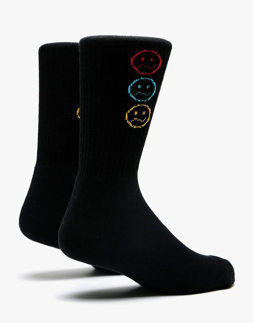 Route One Wonky Socks - Black