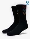 Route One Wonky Socks - Black