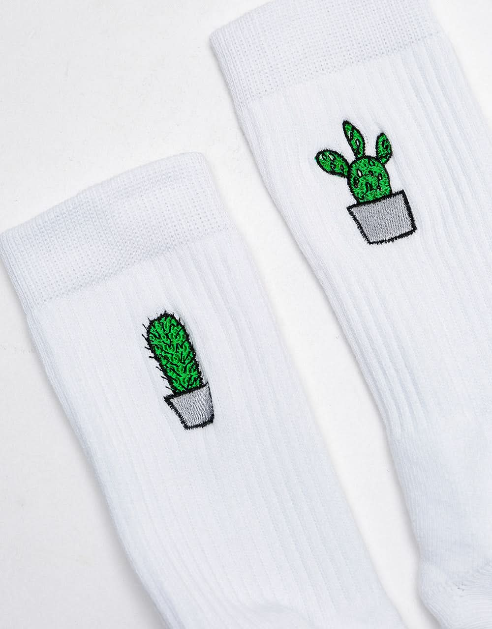 Chaussettes Route One Cactus - Blanc