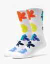 HUF Adored Socks - White