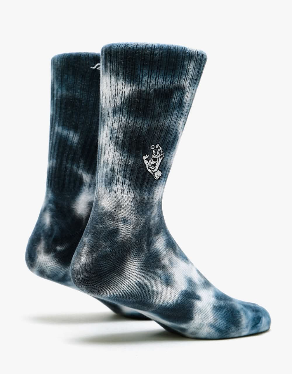 Santa Cruz Mini Mono Hand Tie Dye Socks - Black Spiral