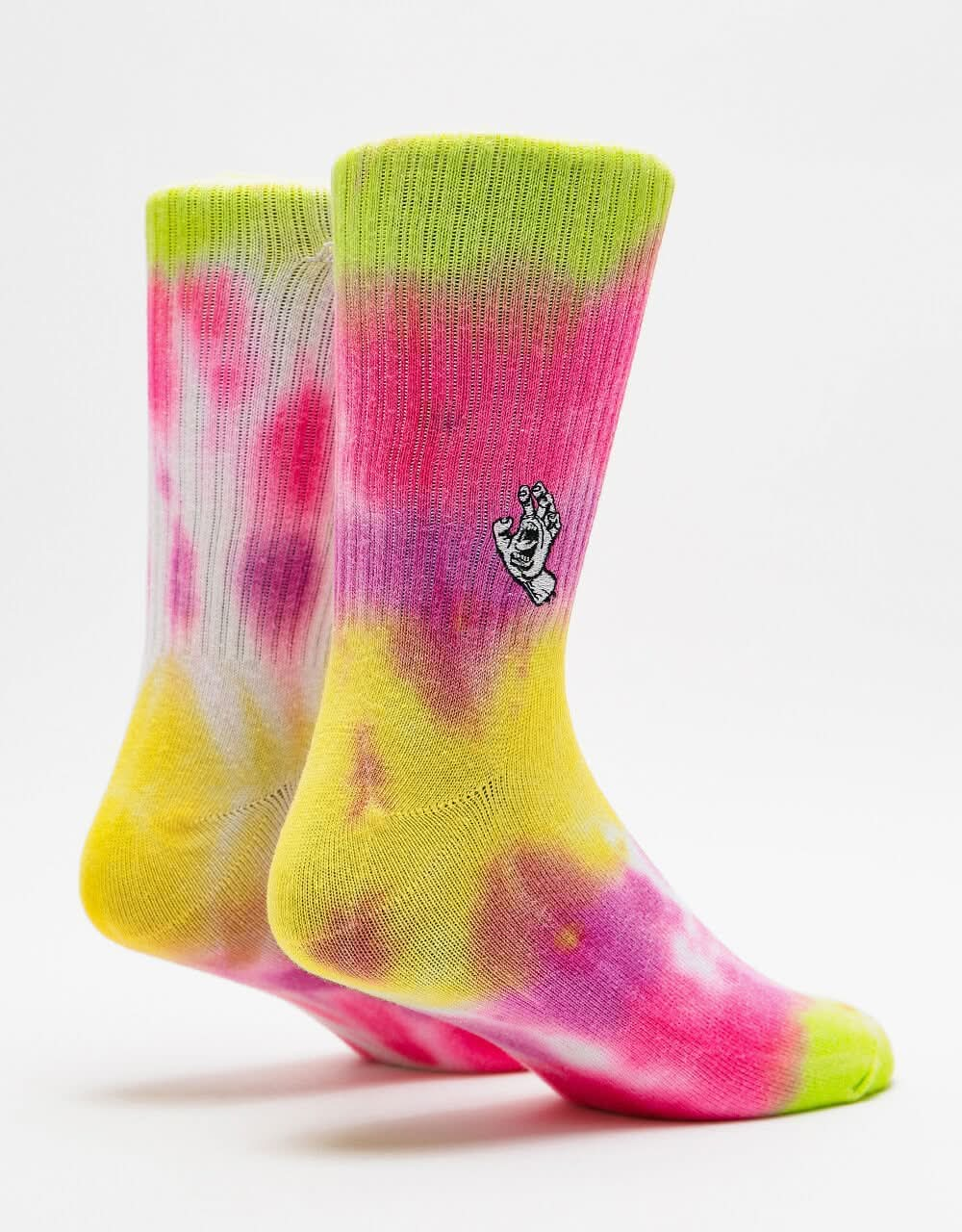 Santa Cruz Mini Mono Hand Tie Dye Socks - Psychodyelic