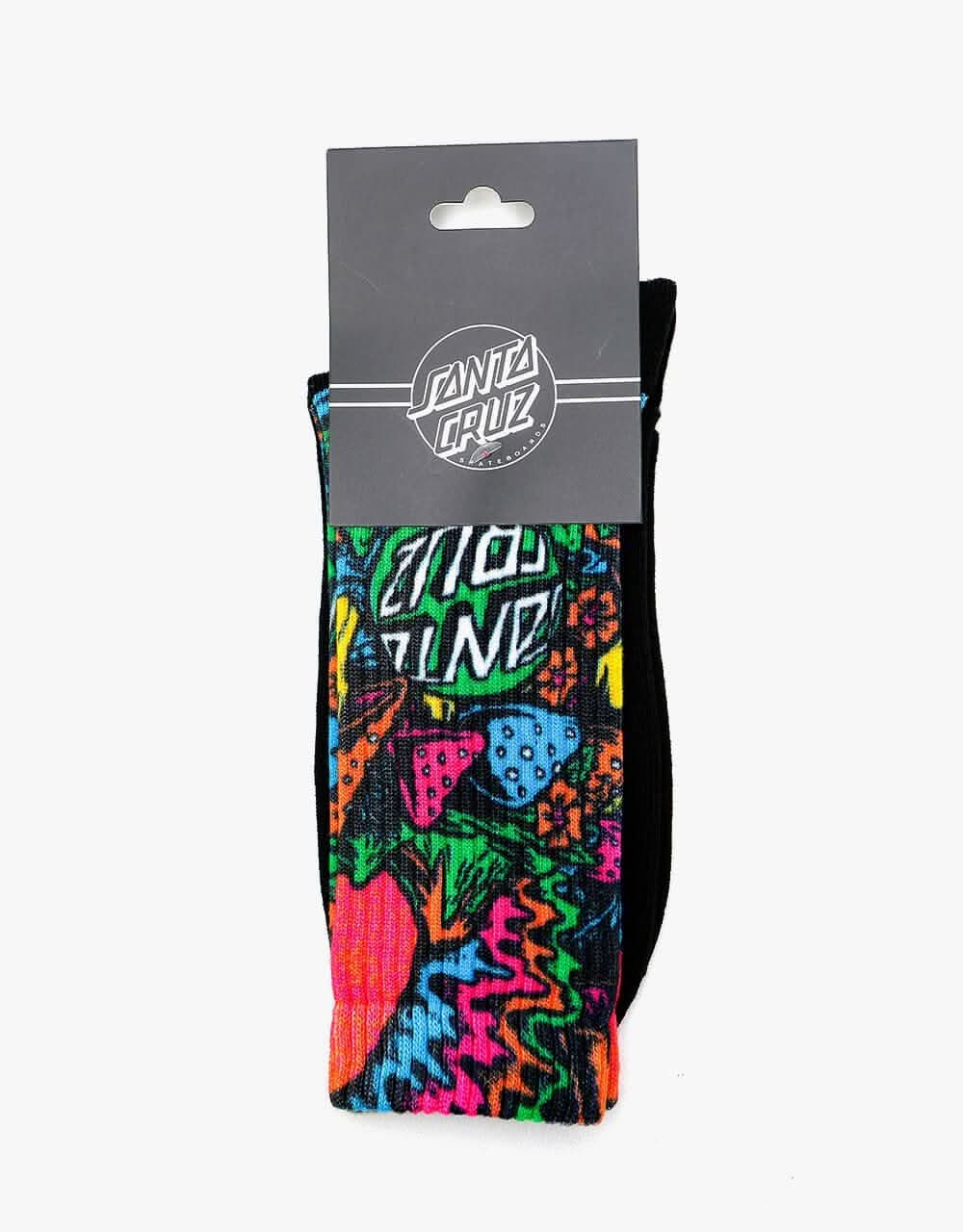 Santa Cruz Toxic Wasteland Socks - Black