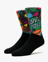 Santa Cruz Toxic Wasteland Socks - Black