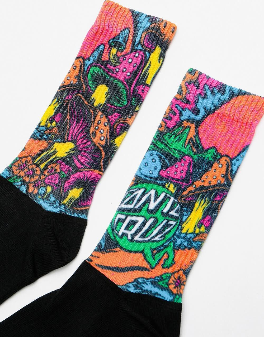 Santa Cruz Toxic Wasteland Socks - Black