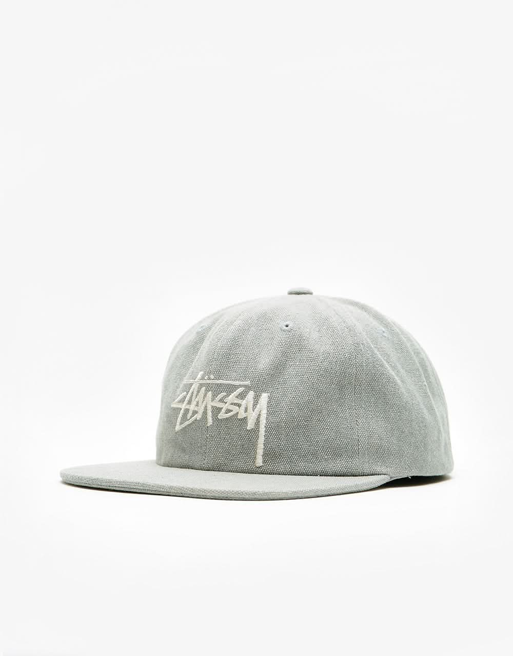 Stüssy Beach Canvas Snapback Cap - Grey