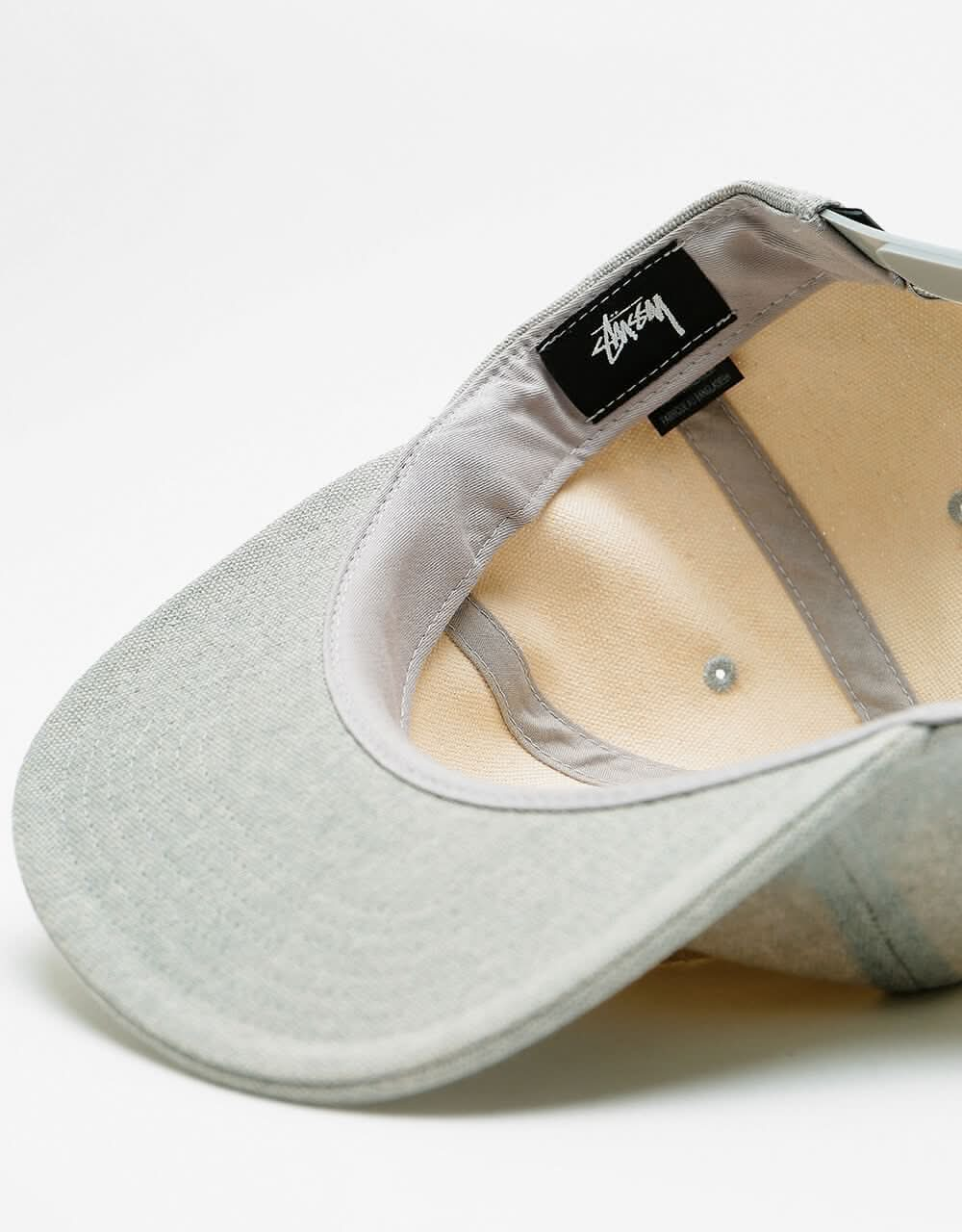 Stüssy Beach Canvas Snapback Cap - Grey