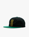 Stüssy 2-Tone Vintage Snapback Cap - Black