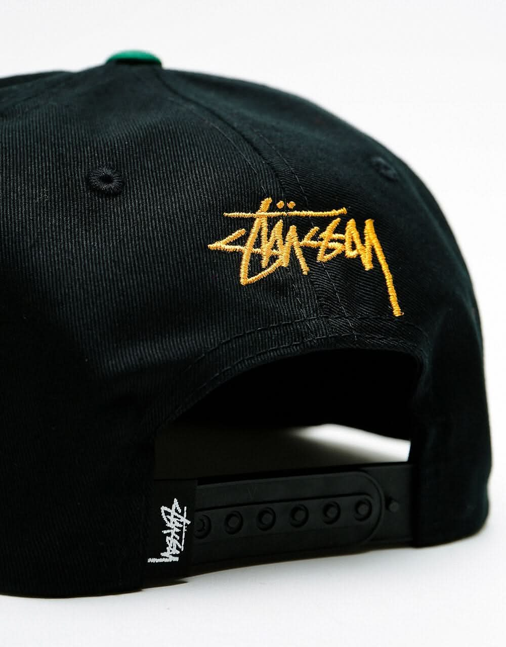 Stüssy 2-Tone Vintage Snapback Cap - Black