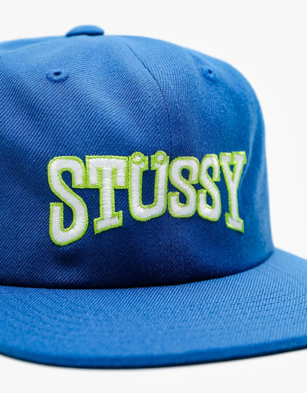 Stüssy Burly Arch Snapback Cap - Blue