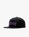 Stüssy Burly Arch Snapback Cap - Black