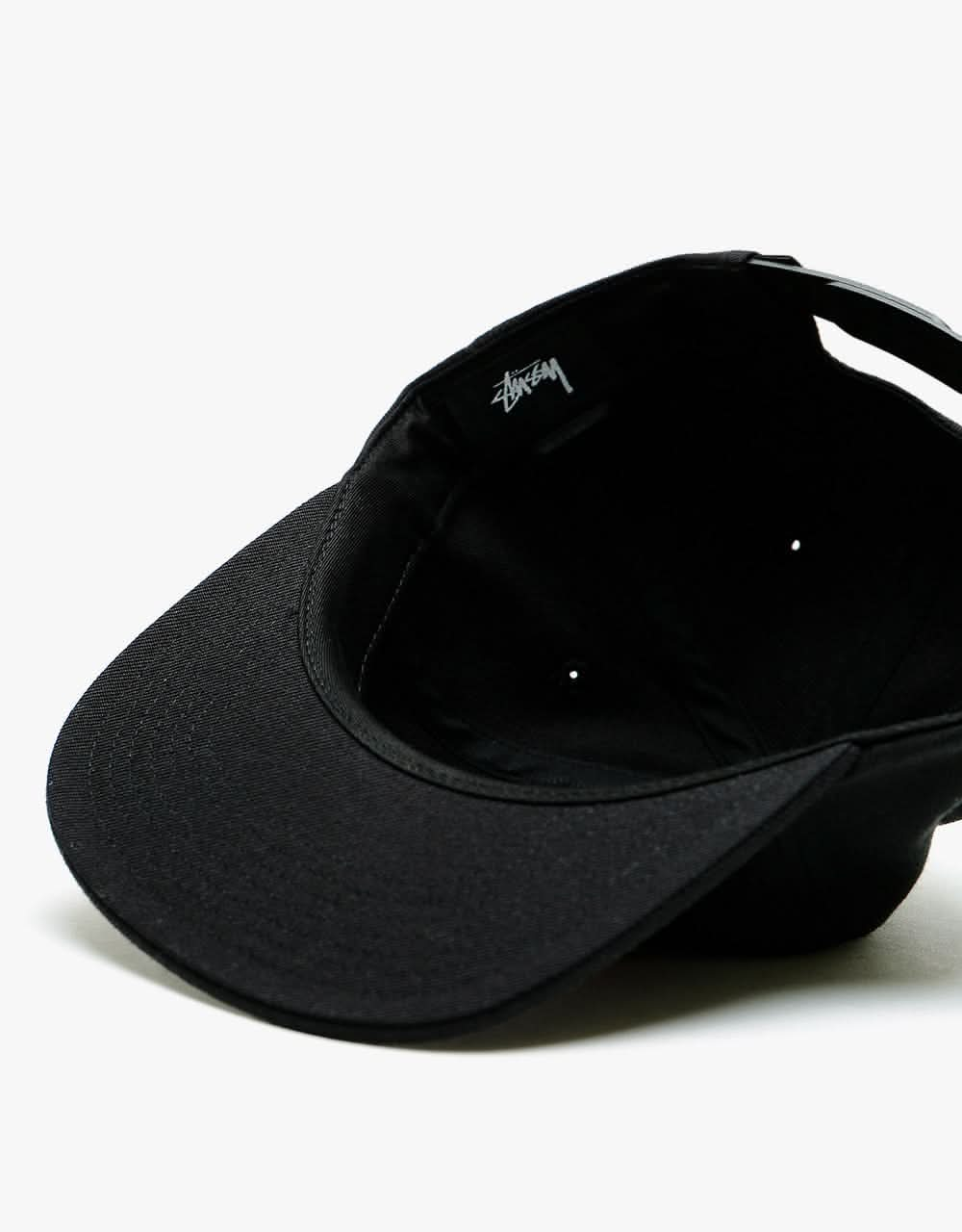 Stüssy Burly Arch Snapback Cap - Black