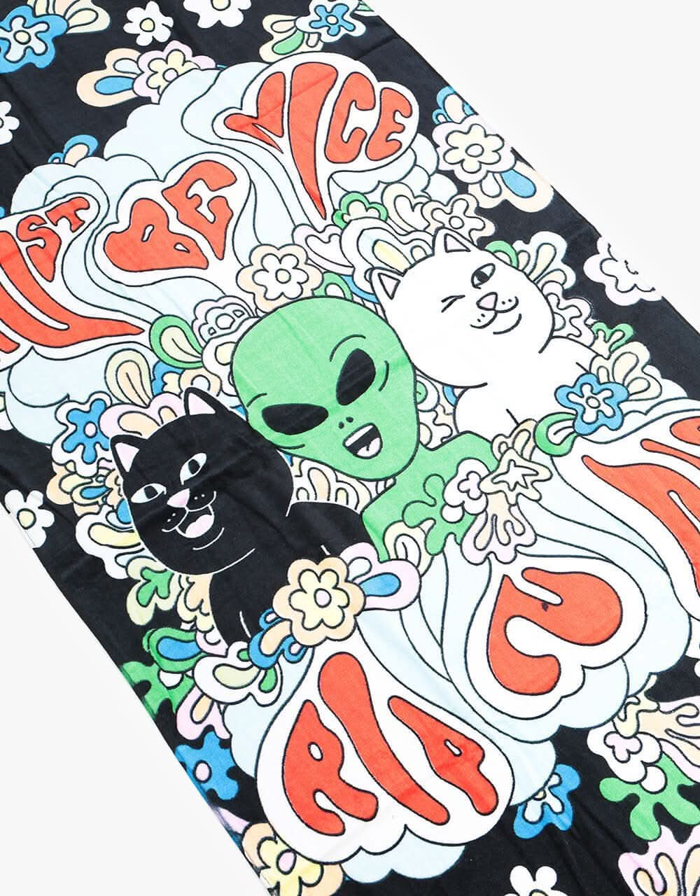 RIPNDIP Flower Child Beach Towel - Black