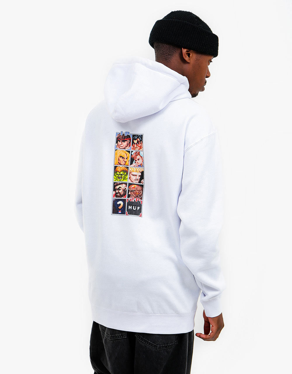 HUF x Street Fighter Arcade Pullover Hoodie – Weiß