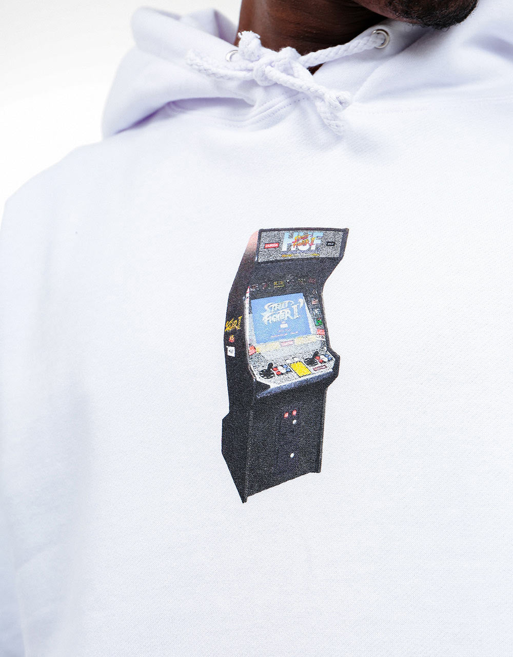 Sweat à capuche HUF x Street Fighter Arcade - Blanc