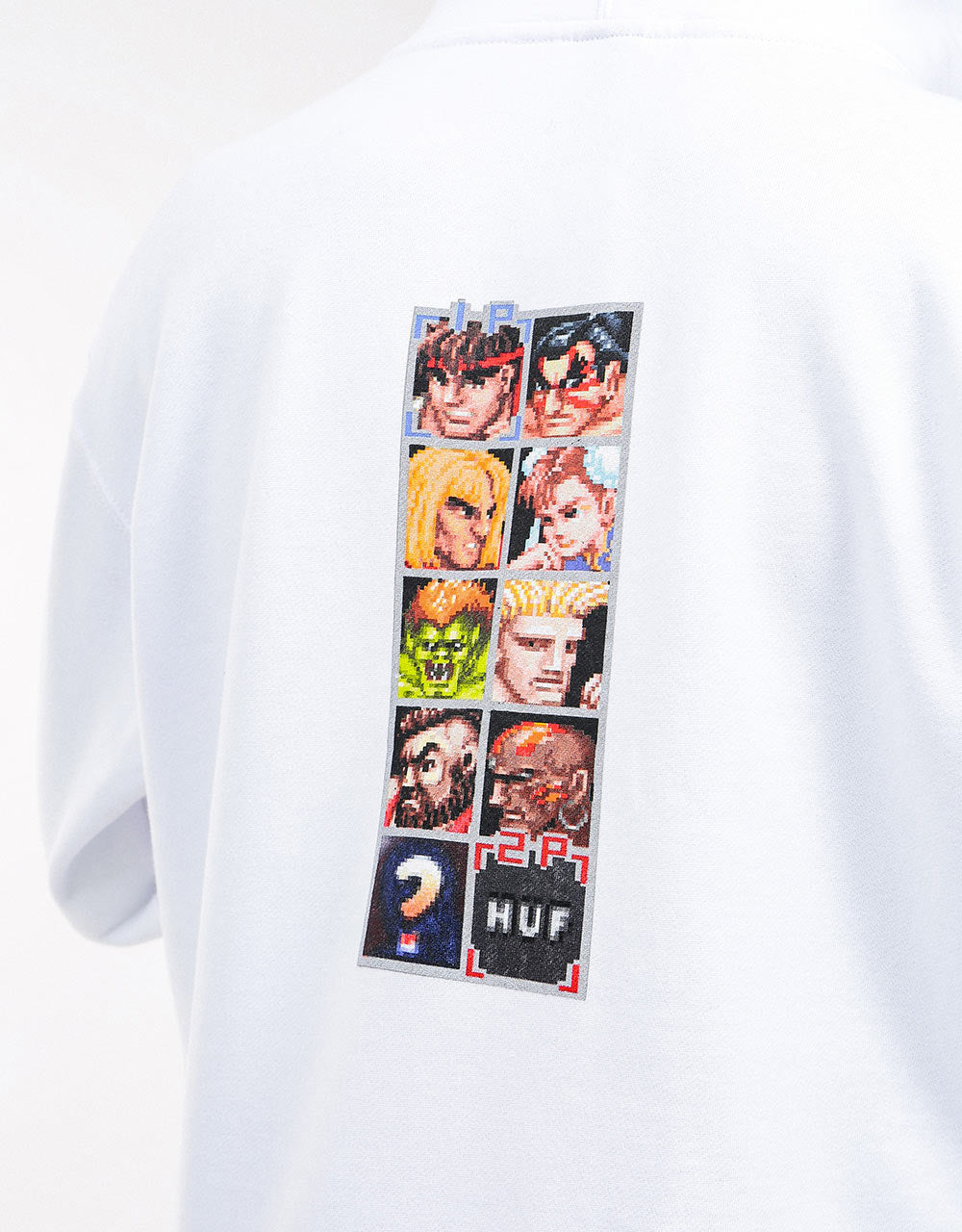 HUF x Street Fighter Arcade Pullover Hoodie - White