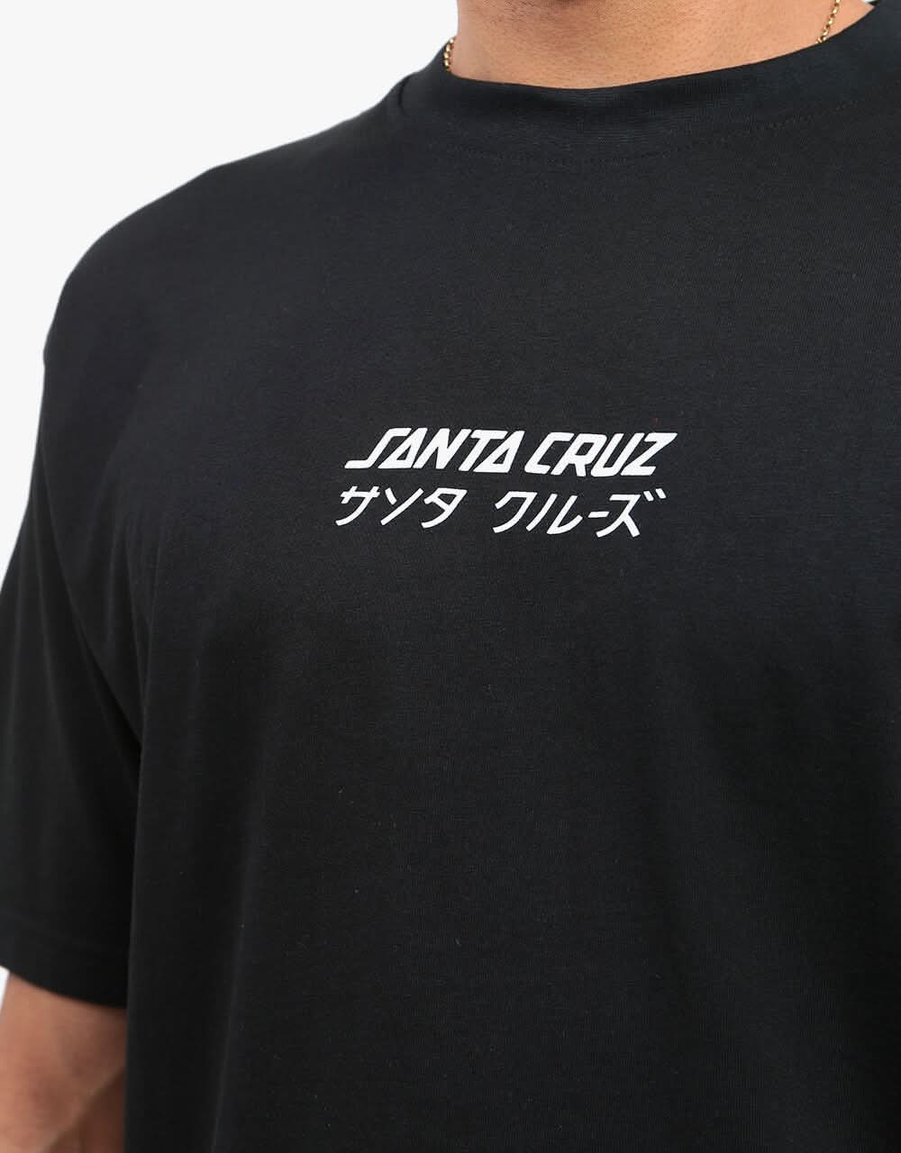 Santa Cruz Off Hando Dot T-Shirt - Black