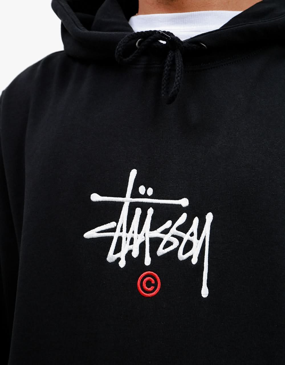 Stüssy Copyright Applique Pullover Hoodie - Black