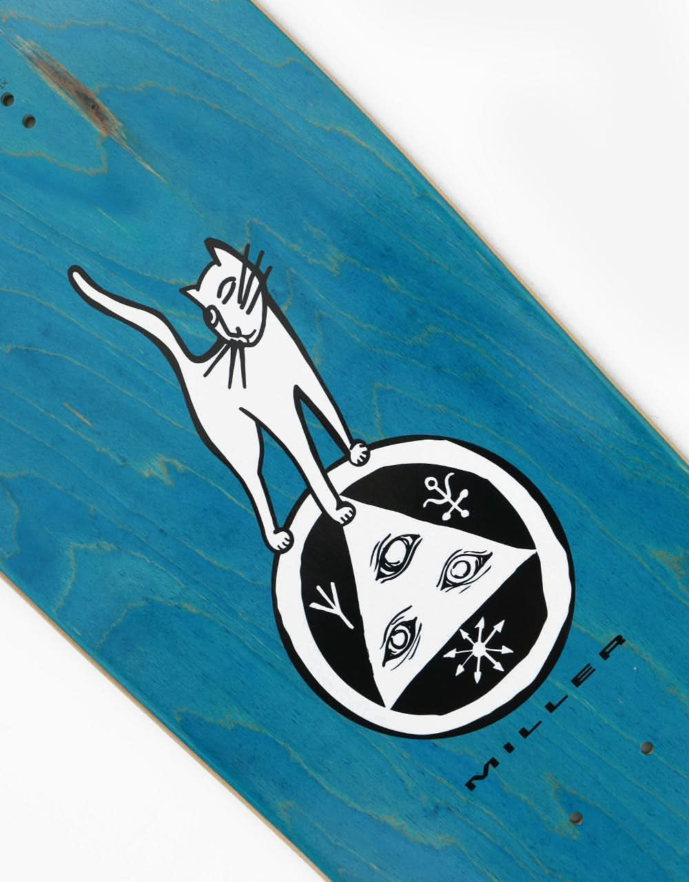 Welcome Miller Sleeping Cat on Gaia Skateboard Deck - 9.6"