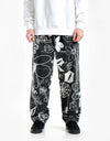 Route One Beach Pants - Doodle Black