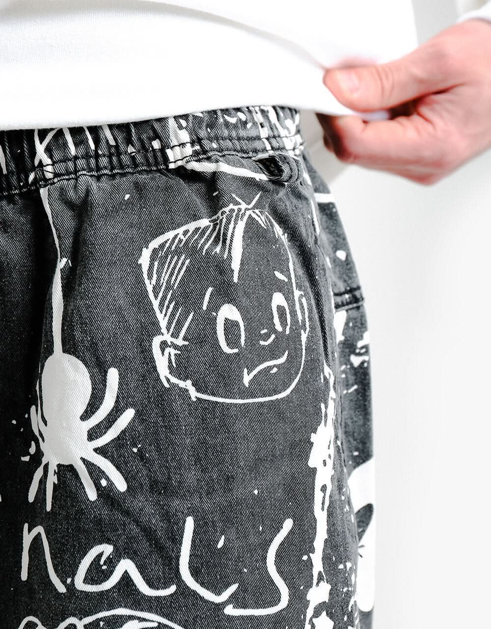 Route One Beach Pants - Doodle Black