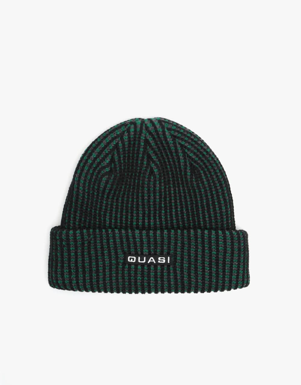 Quasi Tri-Colour Waffle Beanie - Multi