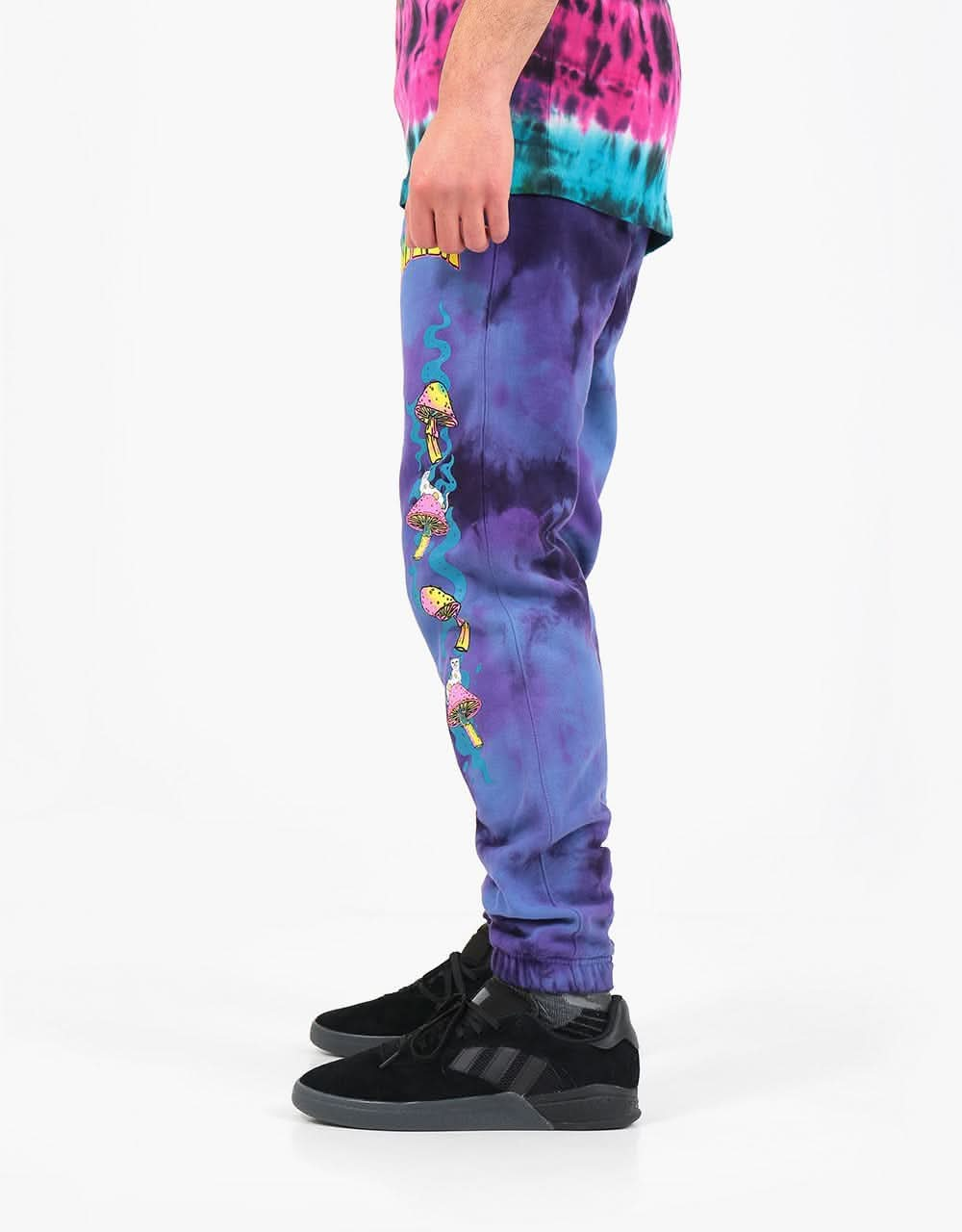 RIPNDIP Psychedelic Sweatpants - Purple Acid Wash