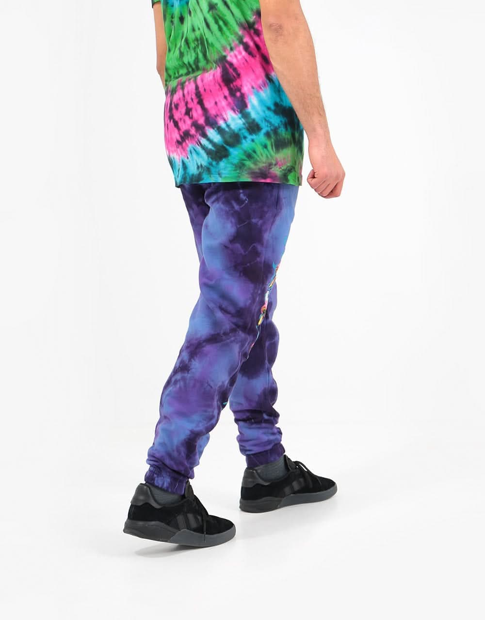 RIPNDIP Psychedelic Sweatpants - Purple Acid Wash