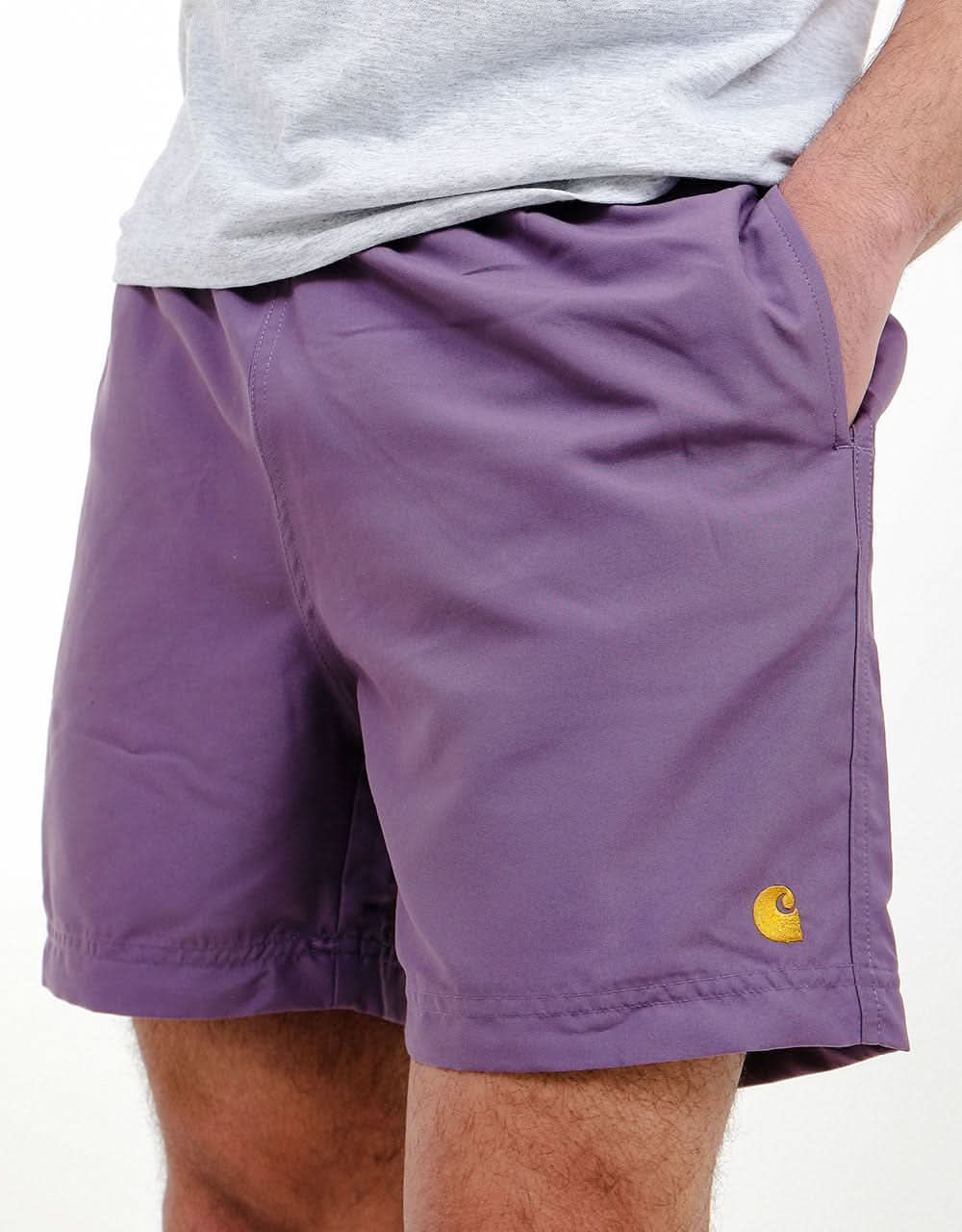 Carhartt WIP Chase Swim Trunks - Provence/Gold