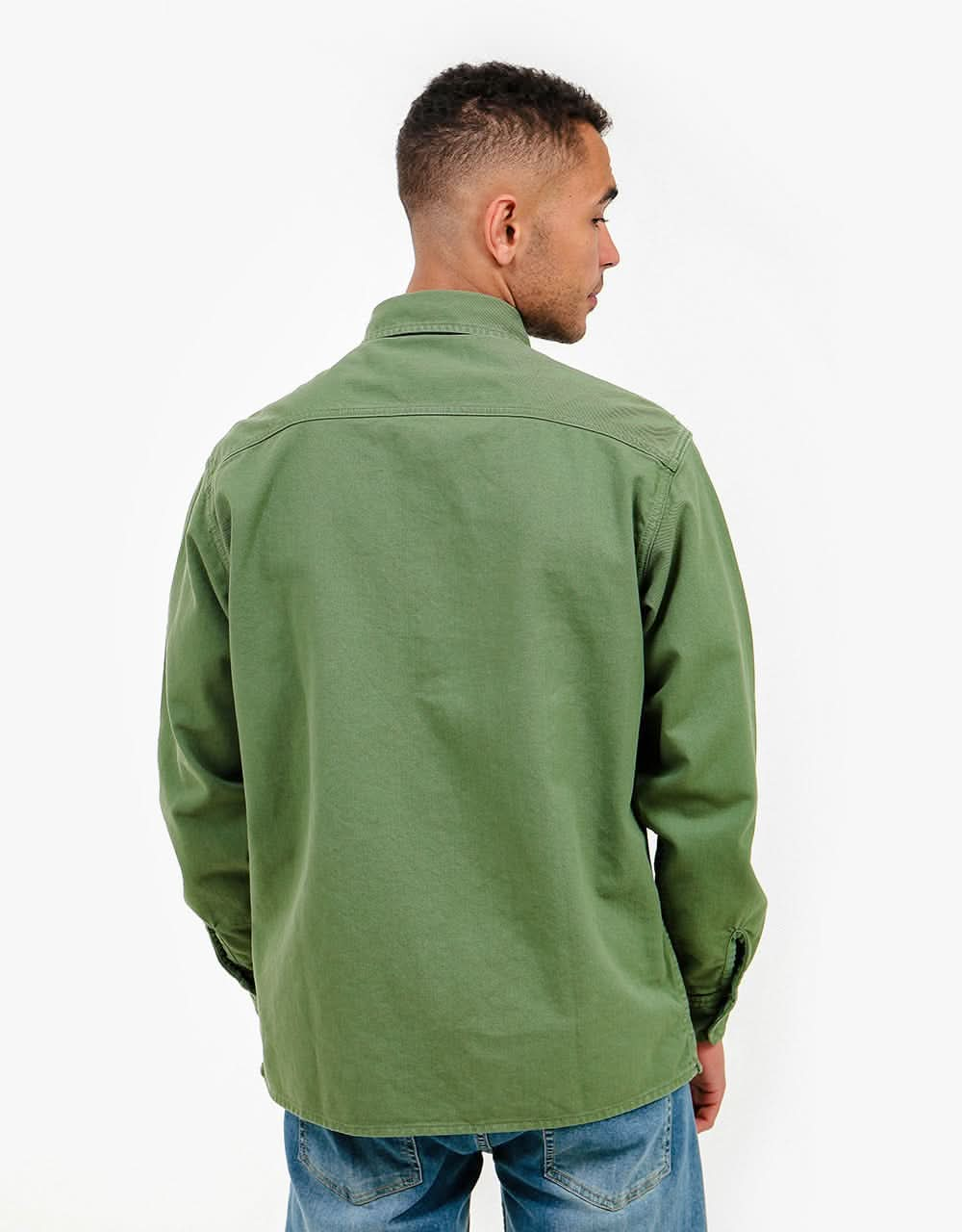 Carhartt WIP L/S Reno Shirt - Dollar Green (Crater Wash)