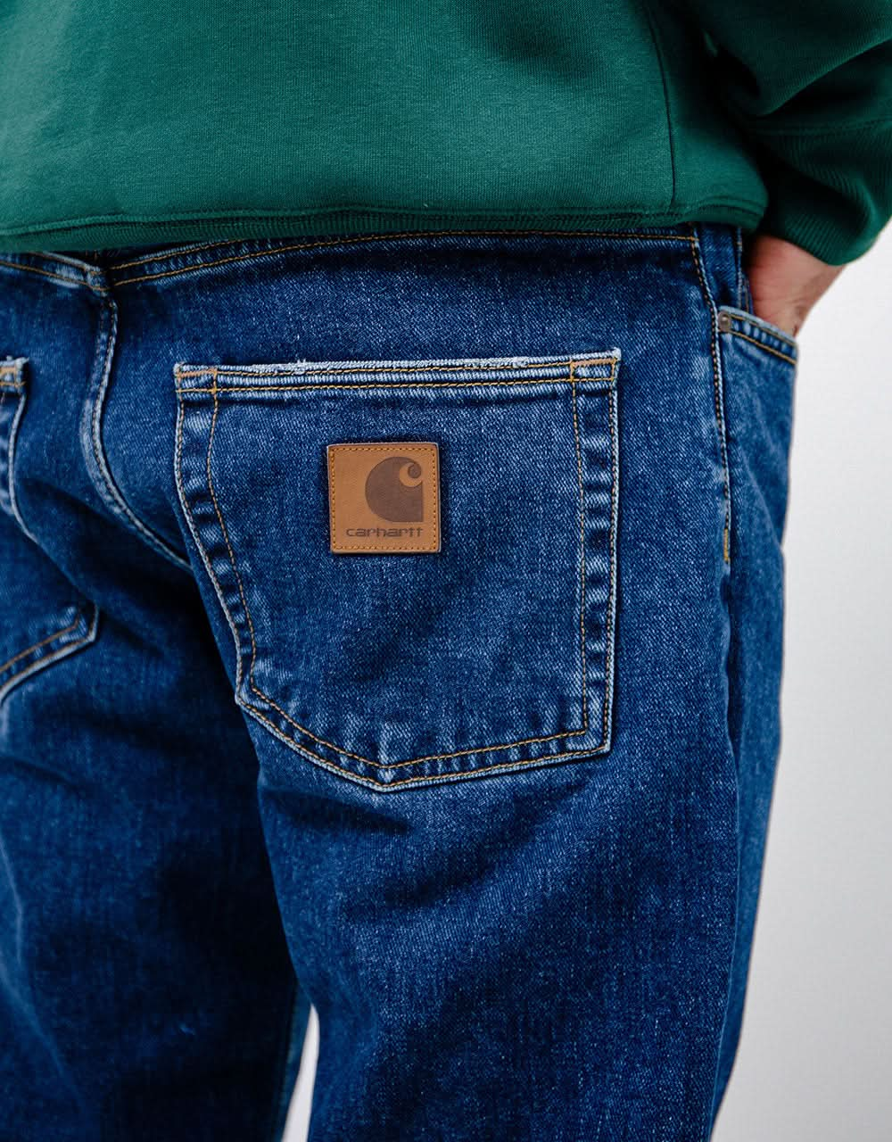 Carhartt WIP Klondike Pant - Blue (Stone Washed)