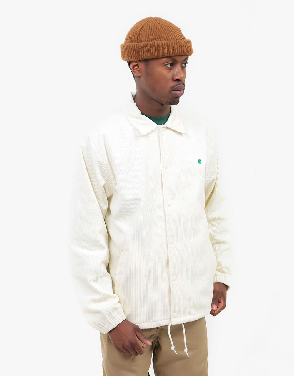 Carhartt WIP Corduroy Coach Jacket - Wax/Kingston