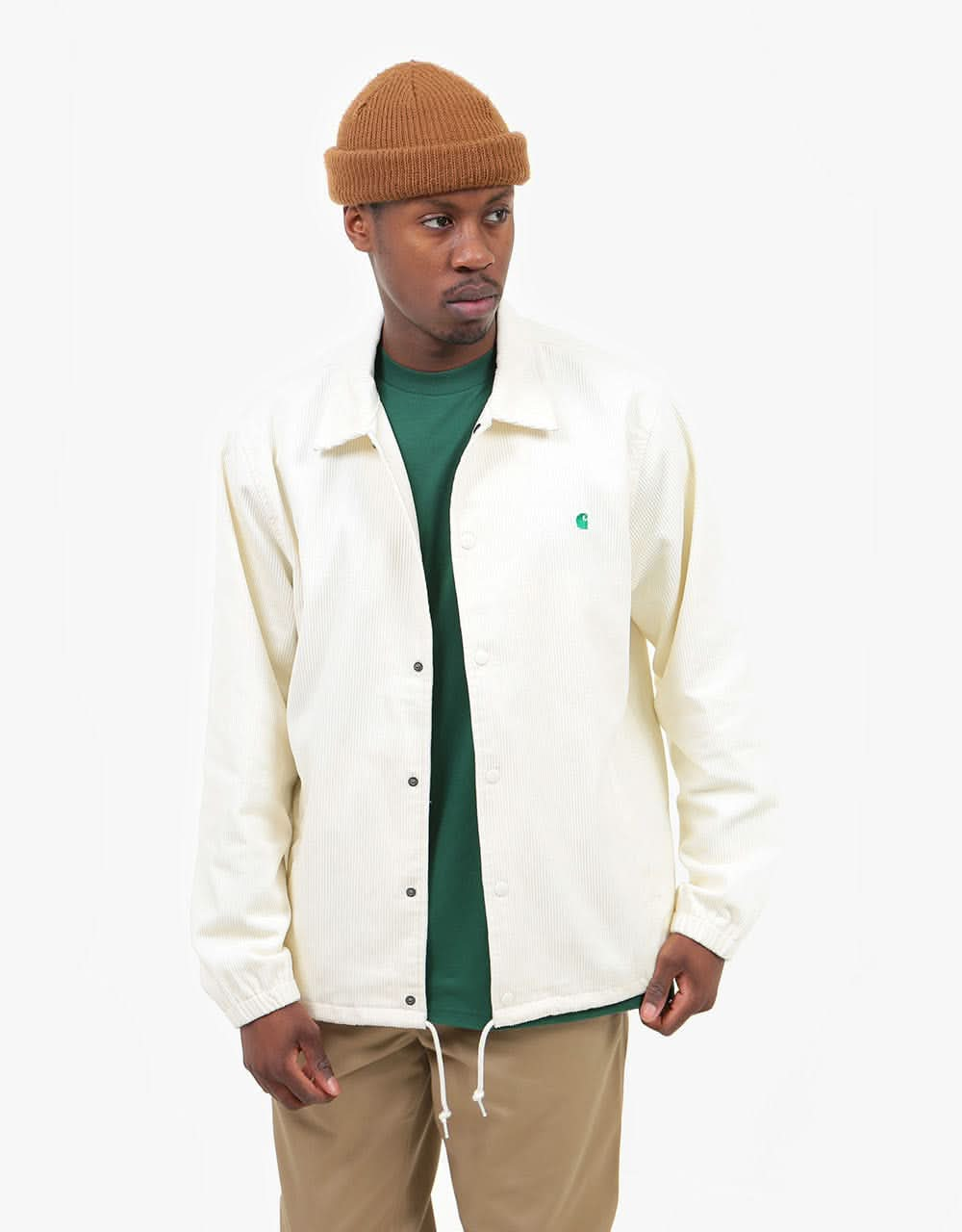 Carhartt WIP Corduroy Coach Jacket - Wax/Kingston