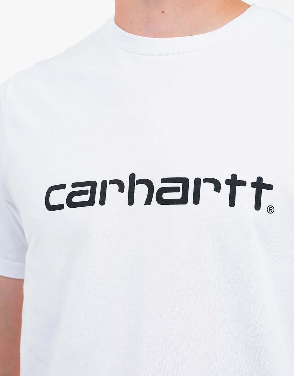 Carhartt WIP S/S Script Embroidery T-Shirt - White/Black