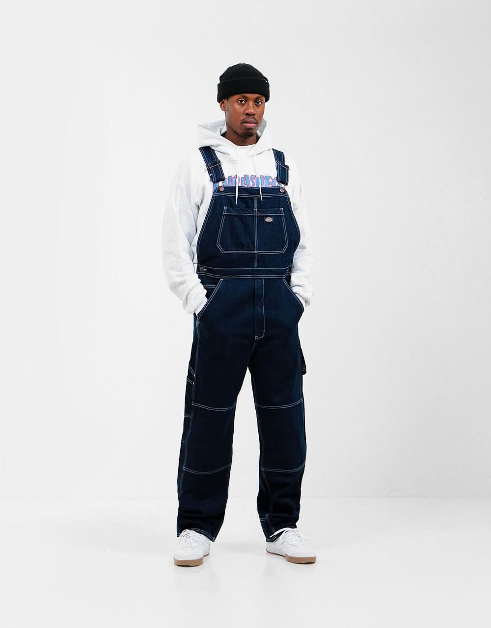 Dickies Oronoco Bib - Rinsed Indigo/Blue