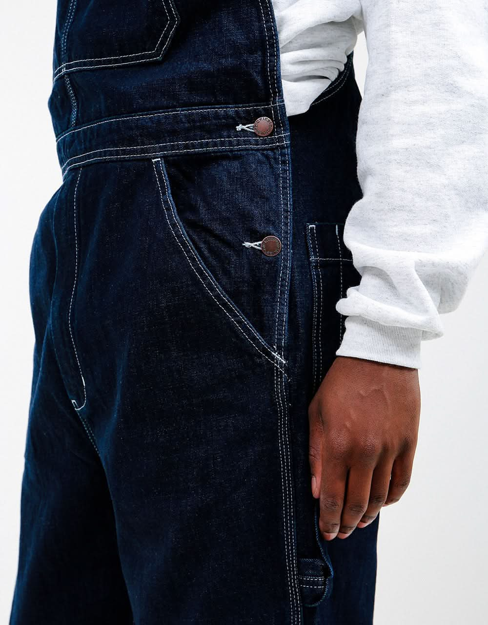 Dickies Oronoco Bib - Rinsed Indigo/Blue