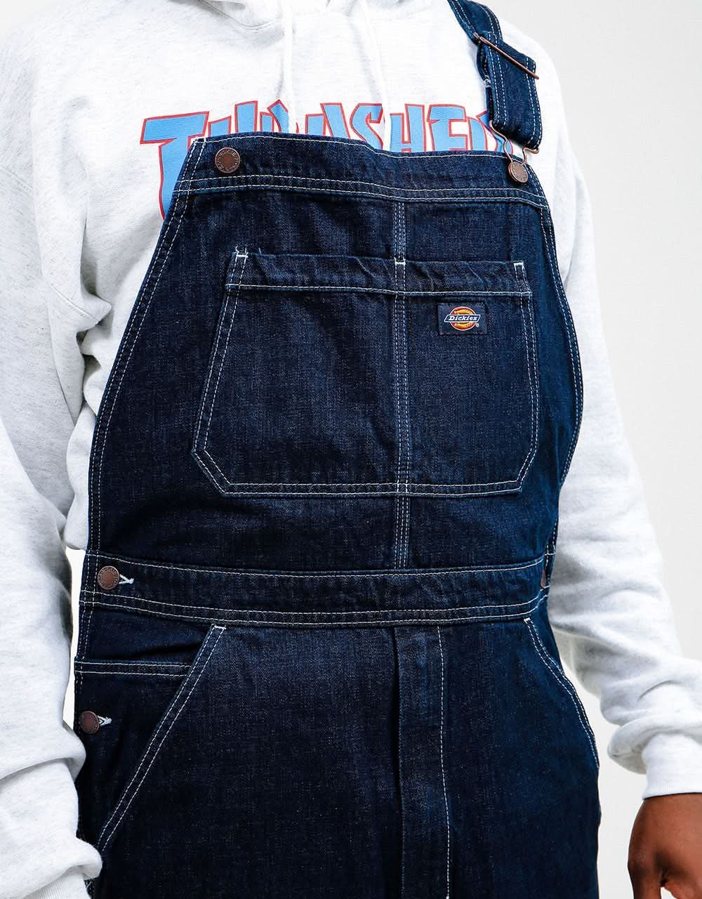 Dickies Oronoco Bib - Rinsed Indigo/Blue