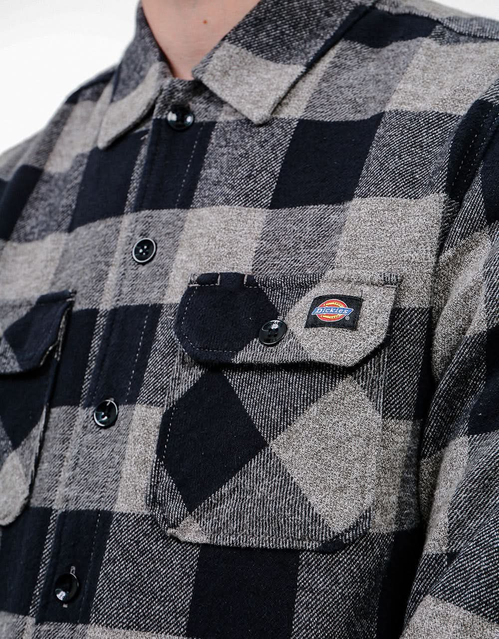 Dickies Sacramento L/S Shirt - Grey Melange